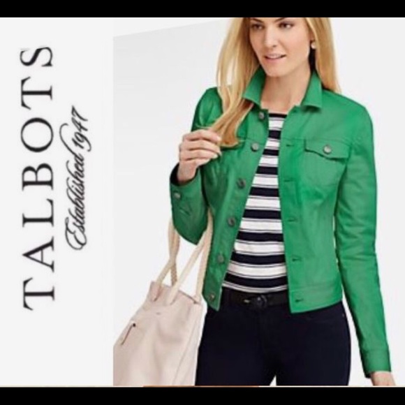 Emerald Green Denim Jacket 